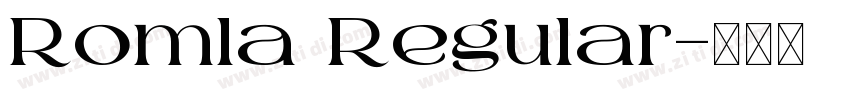 Romla Regular字体转换
